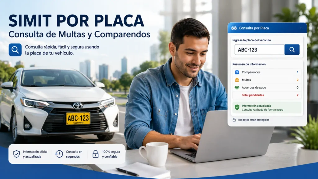 SIMIT Por Placa y Cédula | Consulta SIMIT Multas por Placa 2026