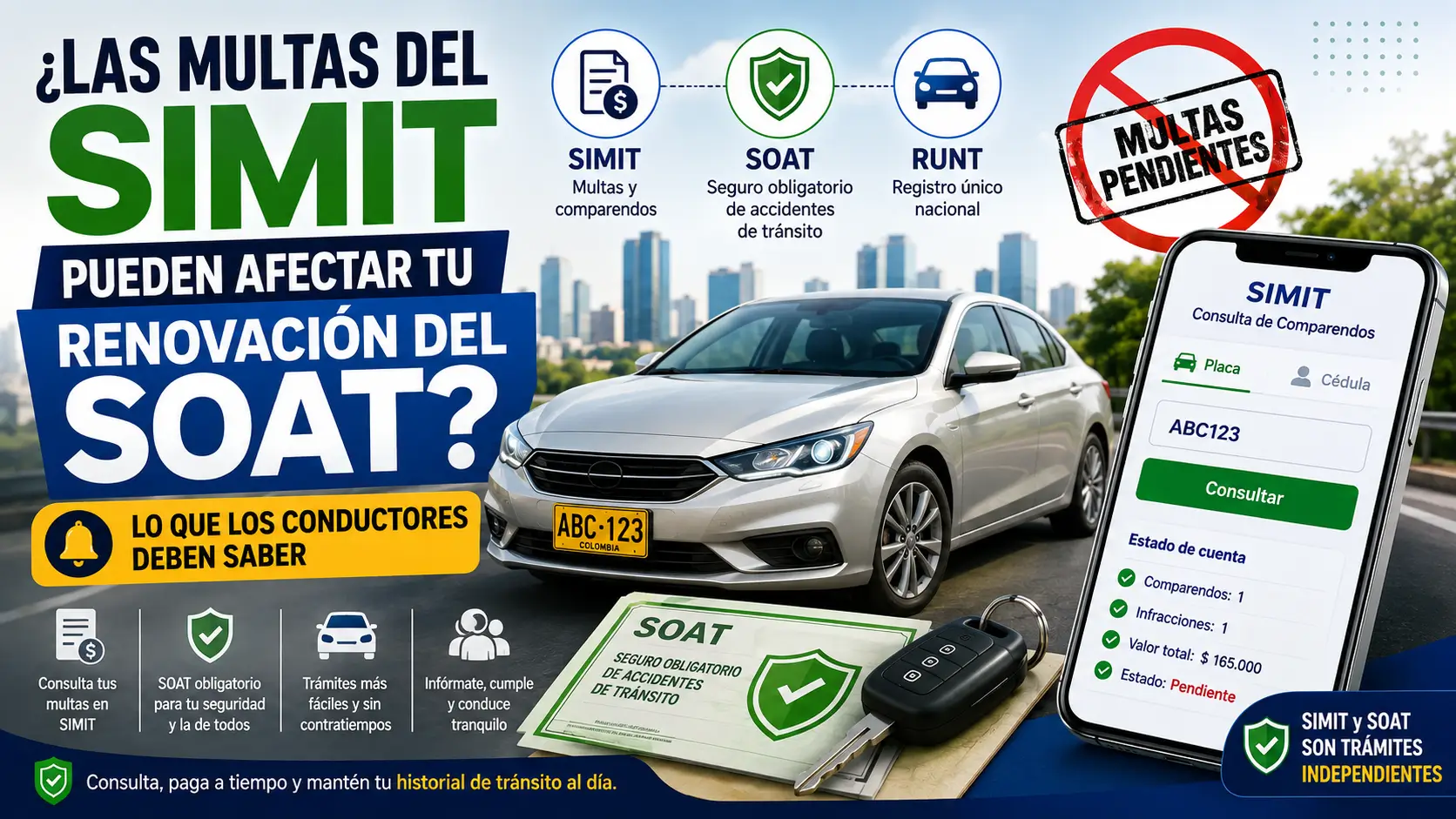 SIMIT y SOAT: ¿Las Multas de Tránsito Bloquean tu Renovación en Colombia?