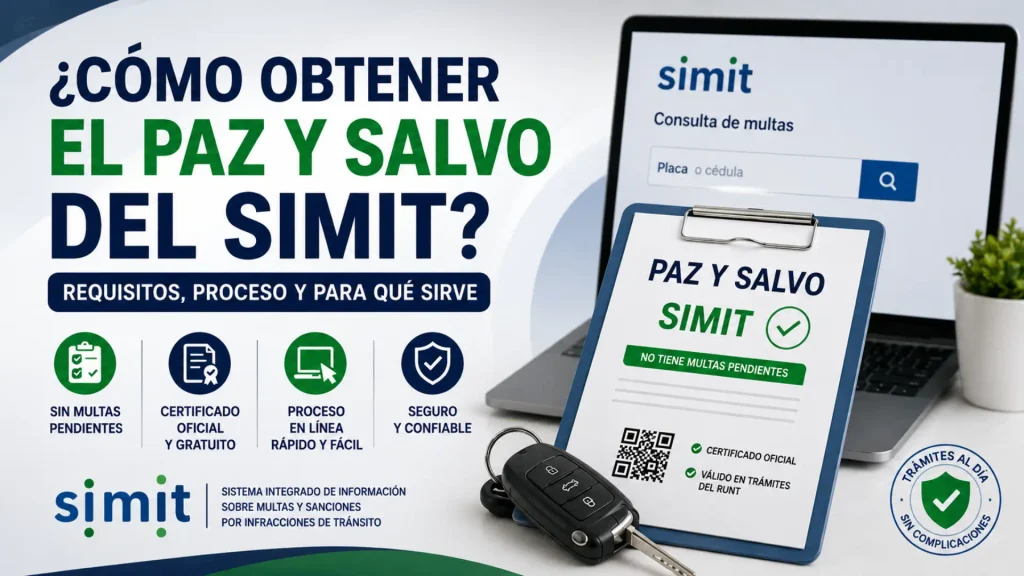¿Cómo Obtener el Paz y Salvo del SIMIT? Requisitos, Proceso y Para Qué Sirve