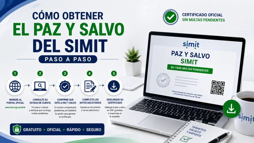 ¿Cómo Obtener el Paz y Salvo del SIMIT? Requisitos, Proceso y Para Qué Sirve