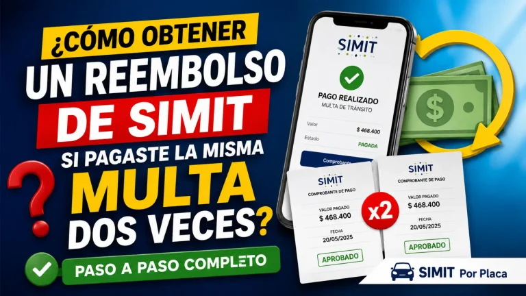 ¿Cómo Obtener un Reembolso de SIMIT si Pagaste la Misma Multa Dos Veces?