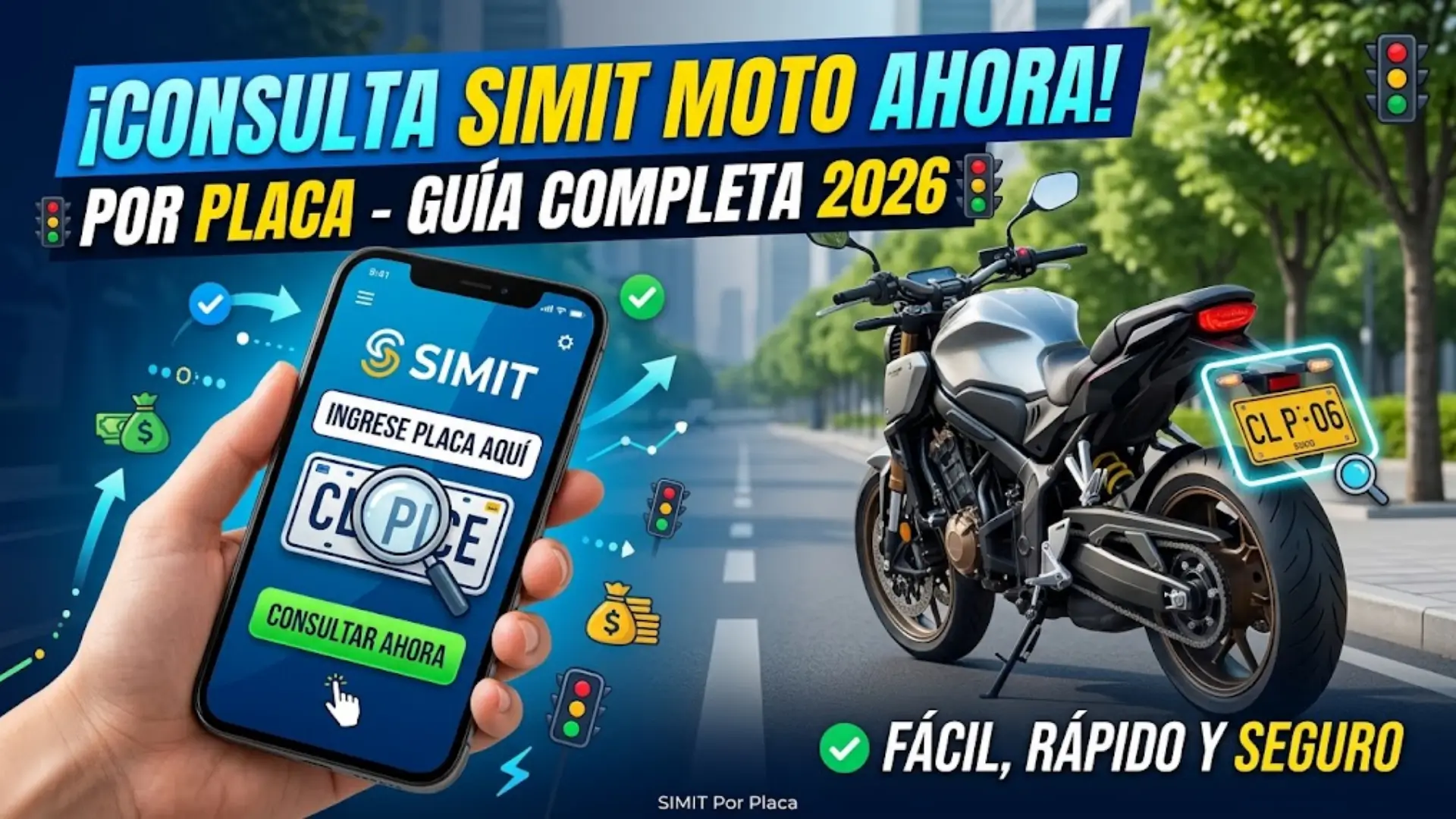 ¿Cómo consultar el comparendo de una motocicleta en SIMIT por placa? Guía completa 2026