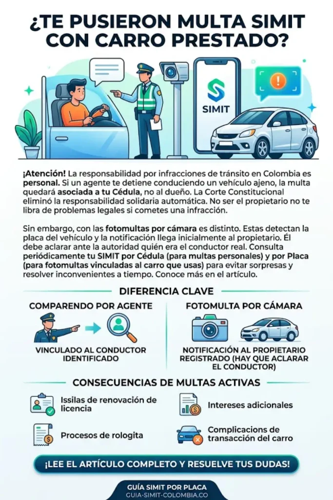 ¿Te Pueden Multar en SIMIT si No Eres el Dueño del Vehículo?