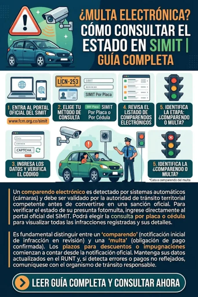 ¿Cómo Consultar el Estado de un Comparendo Electrónico en SIMIT? Guía Paso a Paso