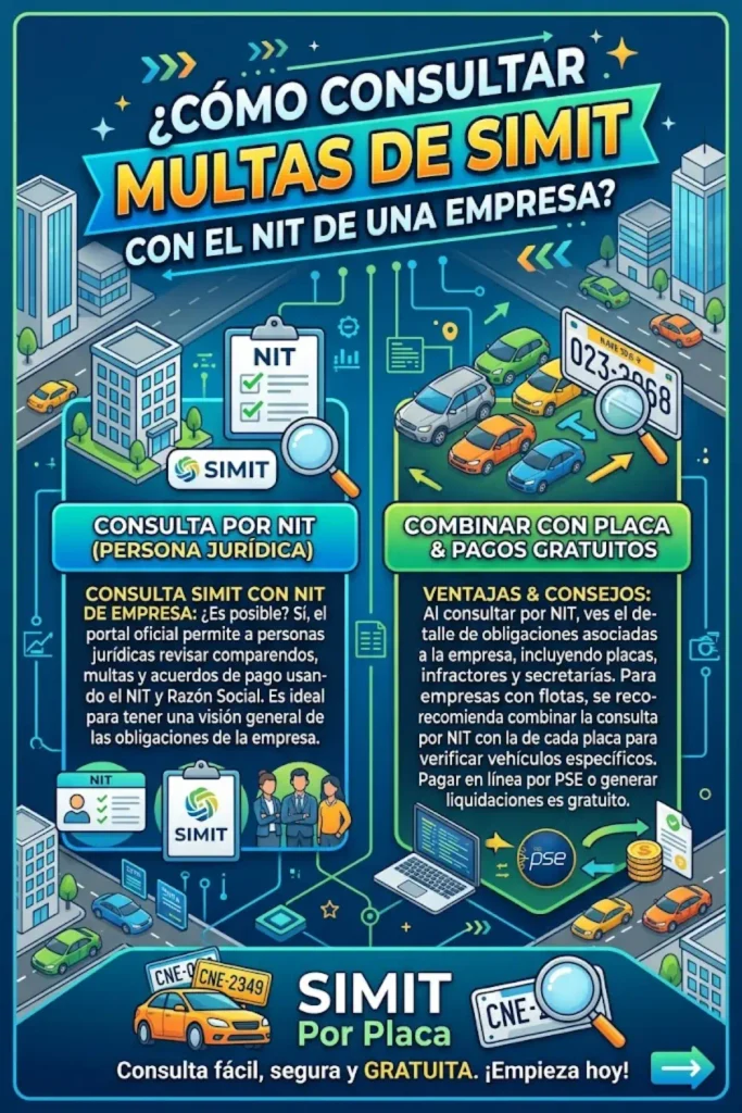 ¿Cómo consultar multas de SIMIT con el NIT de una empresa?