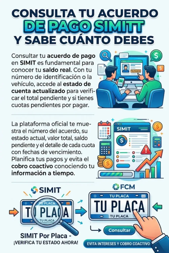 ¿Cómo consultar un acuerdo de pago en SIMIT y saber cuánto debo?