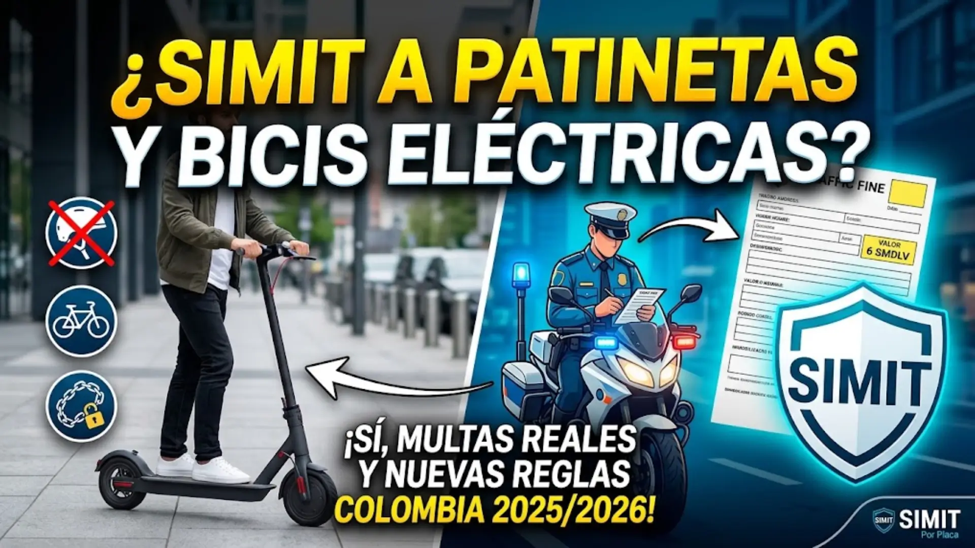 ¿Las Patinetas y Bicicletas Eléctricas Pueden Tener Multas y Aparecer en SIMIT?