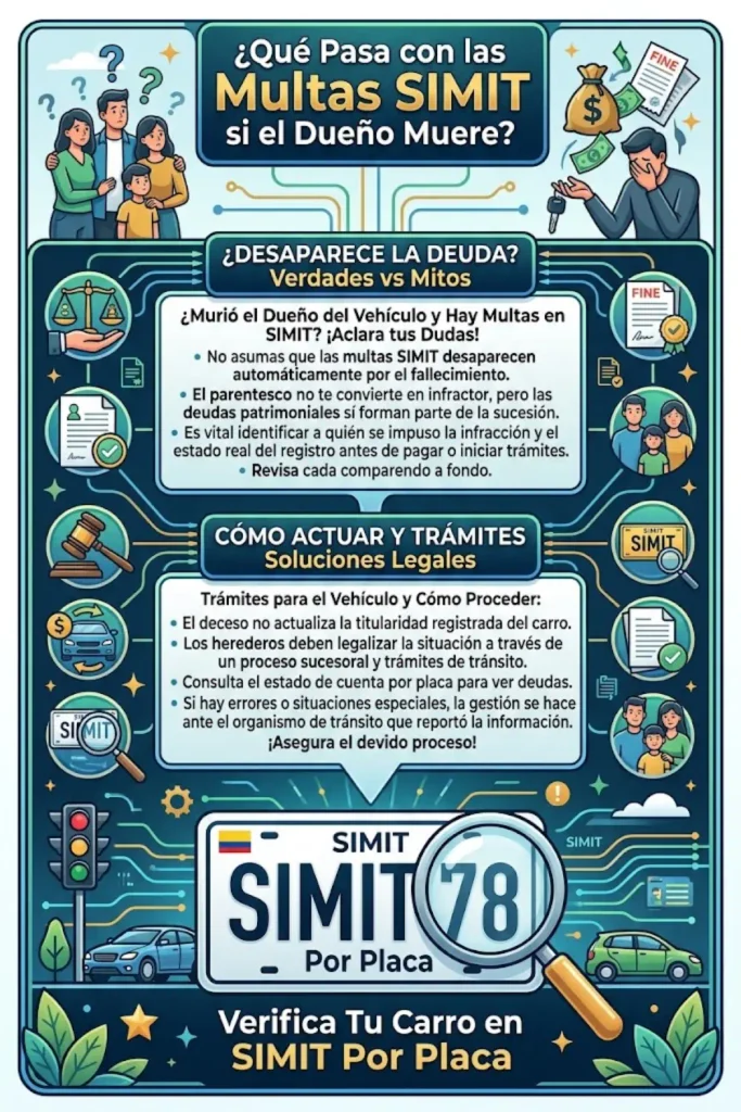 ¿Qué Pasa con las Multas de SIMIT si el Dueño del Vehículo Fallece?