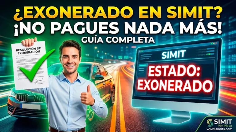 ¿Qué significa “Exonerado” en SIMIT? Guía completa