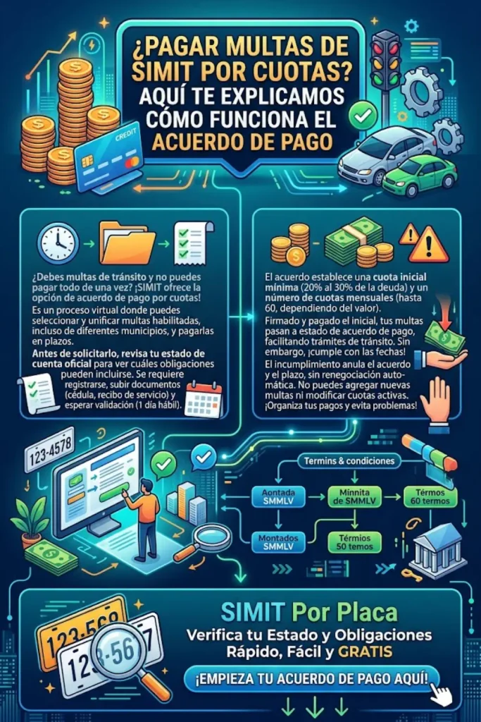 ¿Se Puede Pagar una Multa de SIMIT por Cuotas? Así Funciona el Acuerdo de Pago