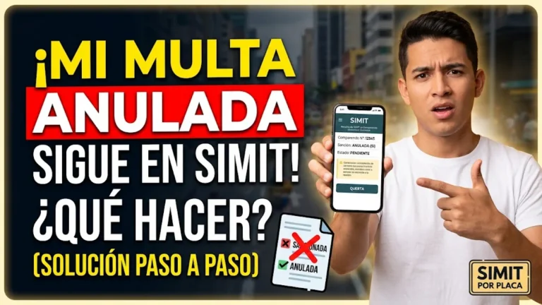 ¿Una Multa Anulada Desaparece de SIMIT? Guía Completa