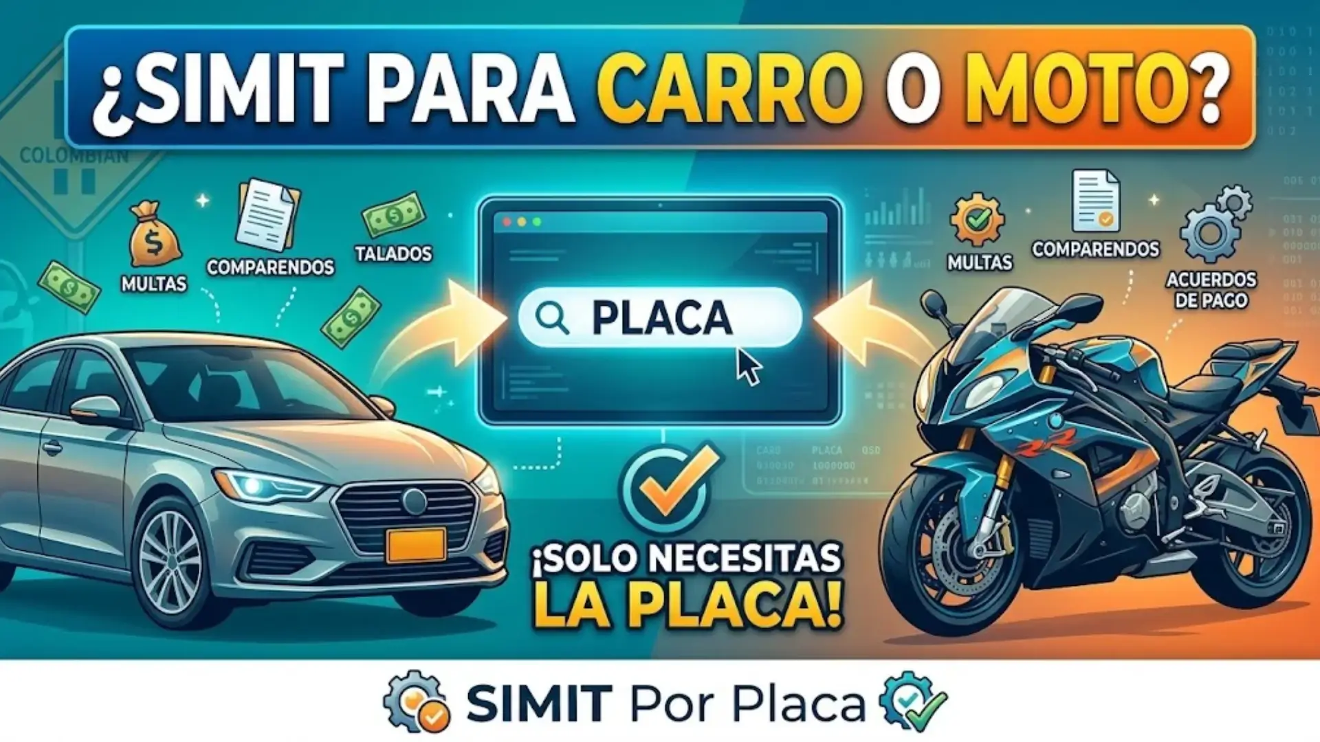 ¿Es Diferente Consultar SIMIT para un Carro que para una Moto?